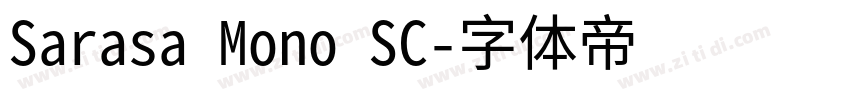 Sarasa Mono SC字体转换